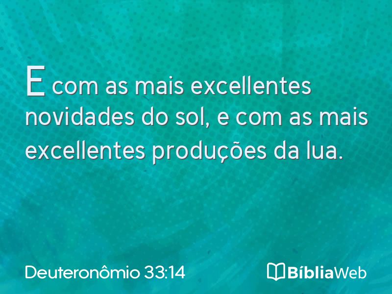 Deuteronômio 33:14 em imagem para compartilhar
