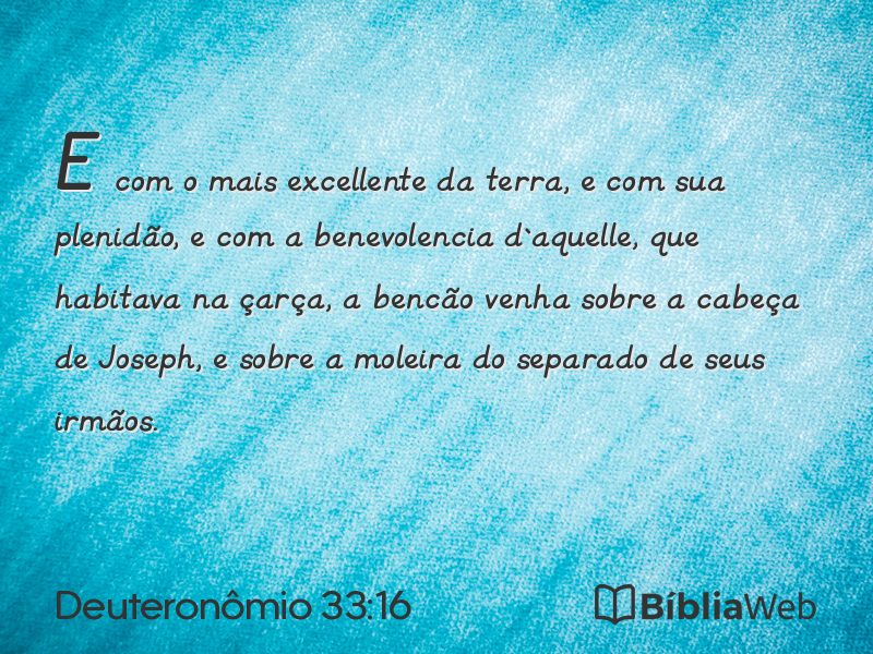 Deuteronômio 33:16 em imagem para compartilhar