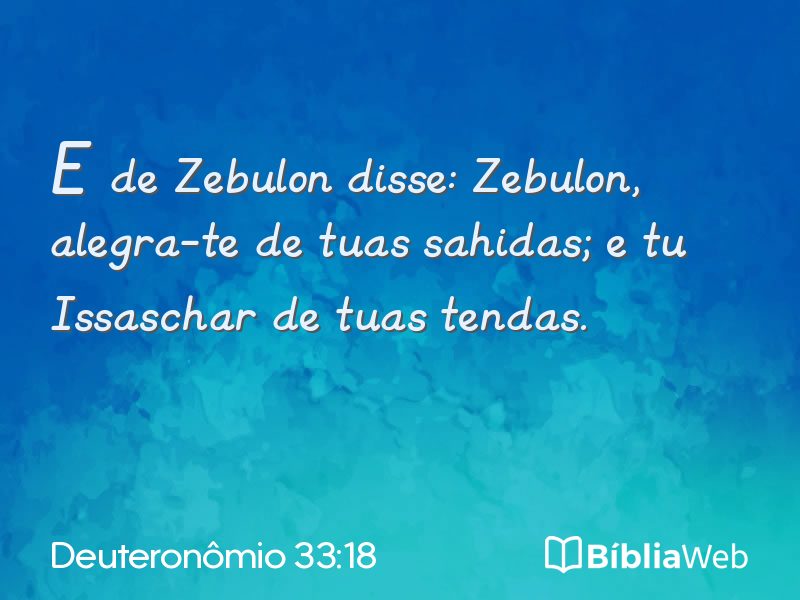 Deuteronômio 33:18 em imagem para compartilhar