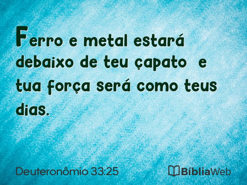 Deuteronômio 33:25 em imagem para compartilhar