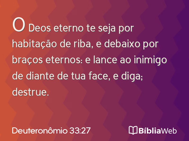 Deuteronômio 33:27 em imagem para compartilhar