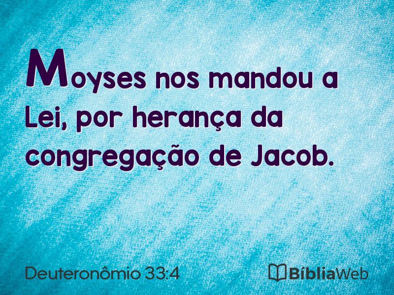 Deuteronômio 33:4 em imagem para compartilhar