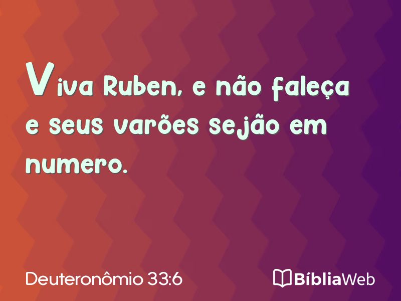 Deuteronômio 33:6 em imagem para compartilhar