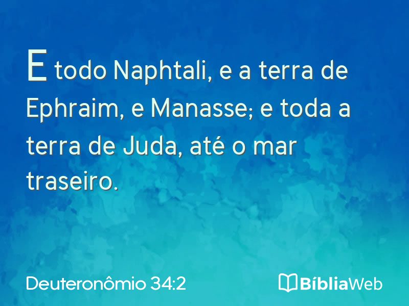 Deuteronômio 34:2 em imagem para compartilhar