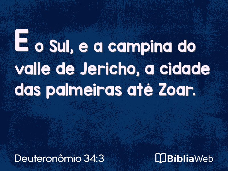 Deuteronômio 34:3 em imagem para compartilhar