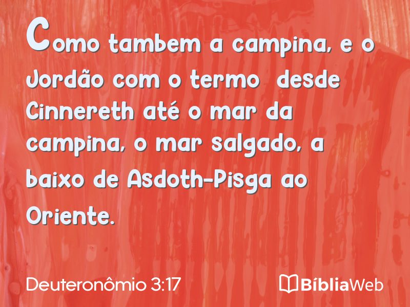 Deuteronômio 3:17 em imagem para compartilhar