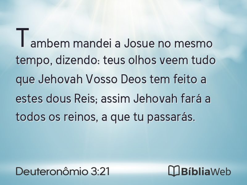 Deuteronômio 3:21 em imagem para compartilhar