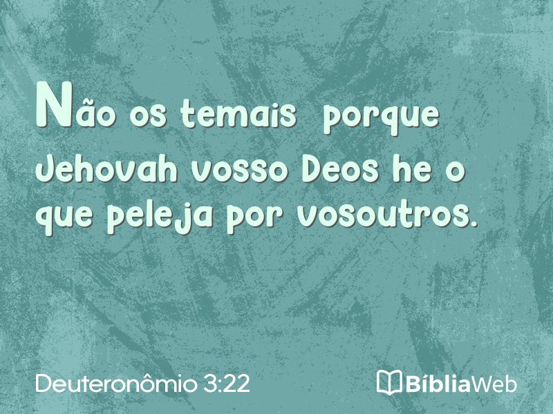 Deuteronômio 3:22 em imagem para compartilhar