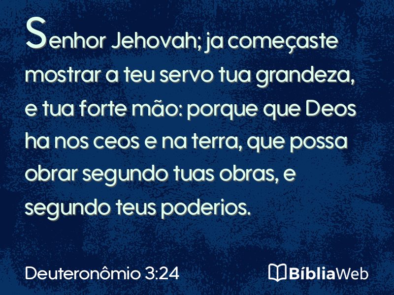 Deuteronômio 3:24 em imagem para compartilhar