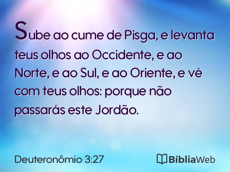 Deuteronômio 3:27 em imagem para compartilhar