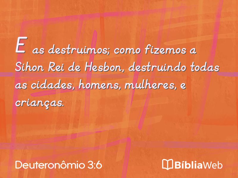 Deuteronômio 3:6 em imagem para compartilhar