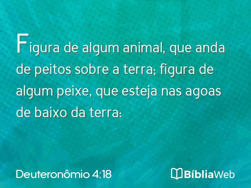 Deuteronômio 4:18 em imagem para compartilhar
