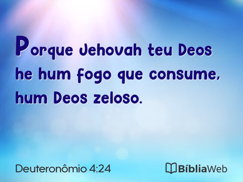 Deuteronômio 4:24 em imagem para compartilhar