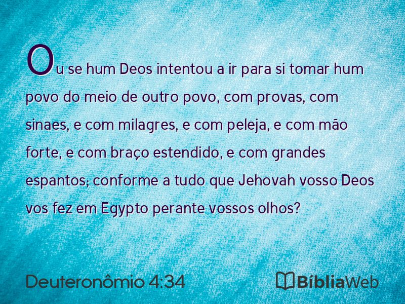 Deuteronômio 4:34 em imagem para compartilhar