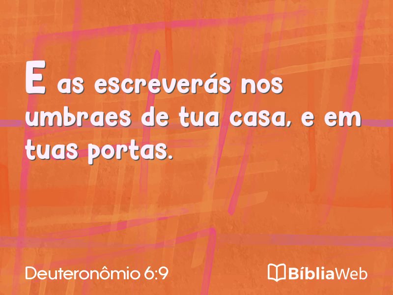 Deuteronômio 6:9 em imagem para compartilhar