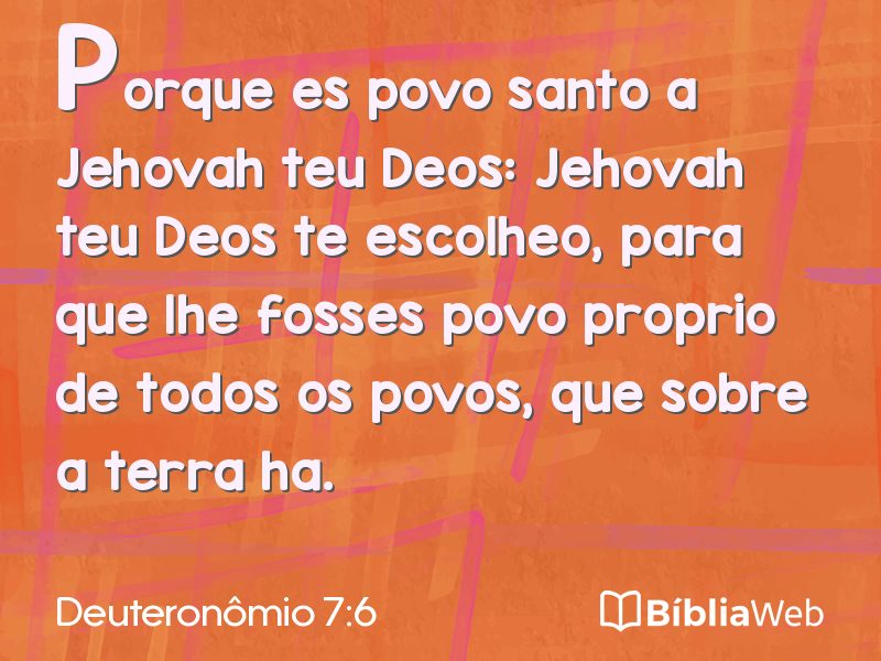 Deuteronômio 7:6 em imagem para compartilhar
