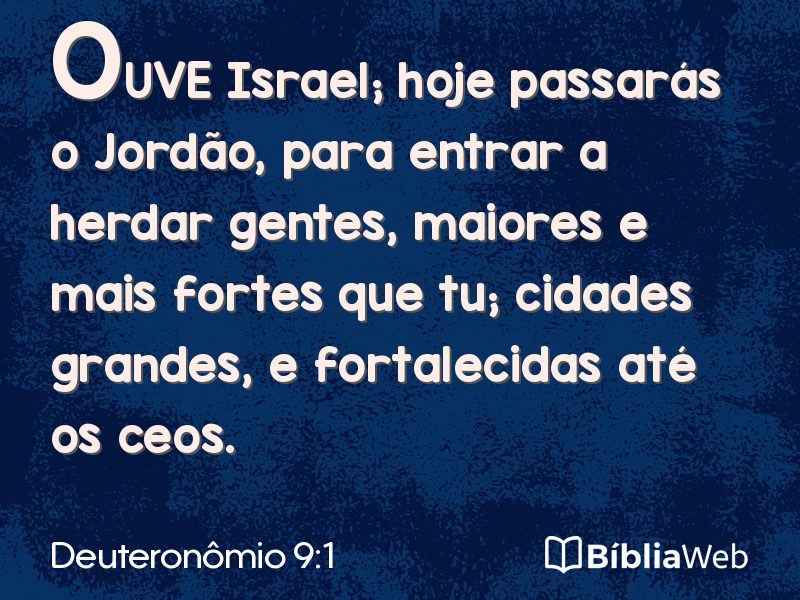Deuteronômio 9:1 em imagem para compartilhar