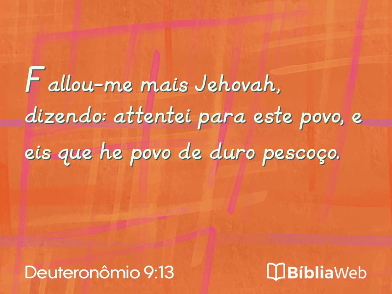 Deuteronômio 9:13 em imagem para compartilhar
