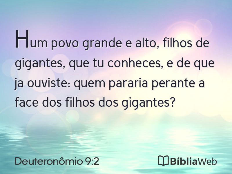 Deuteronômio 9:2 em imagem para compartilhar