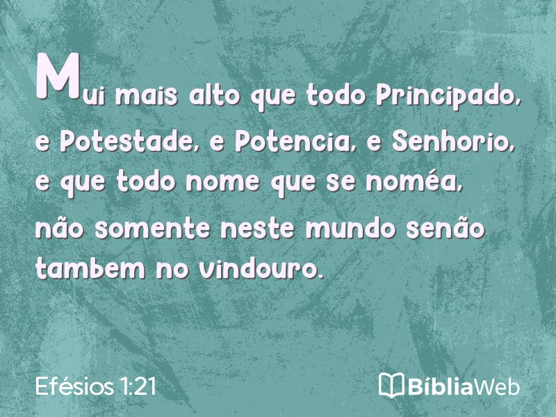 Efésios 1:21 em imagem para compartilhar