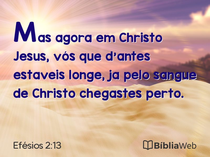 Efésios 2:13 em imagem para compartilhar