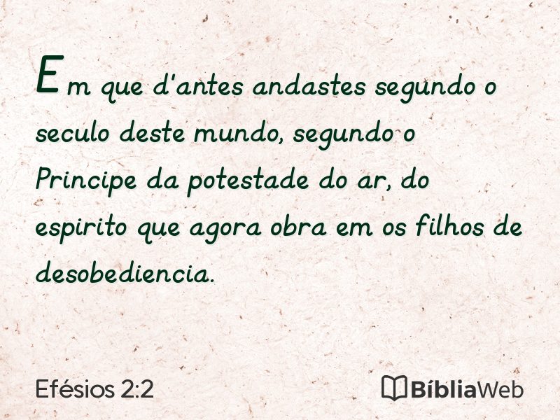 Efésios 2:2 em imagem para compartilhar