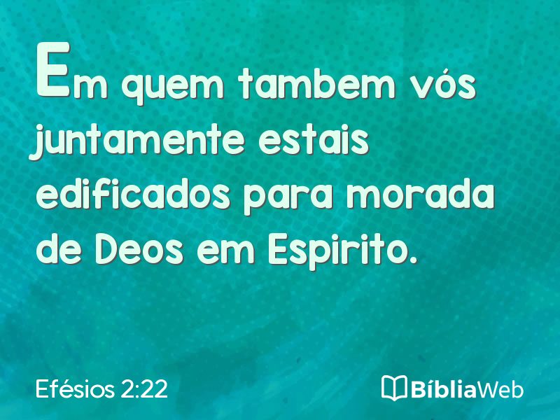Efésios 2:22 em imagem para compartilhar