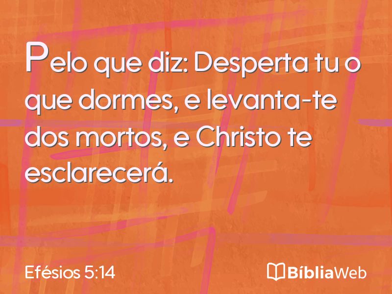 Efésios 5:14 em imagem para compartilhar