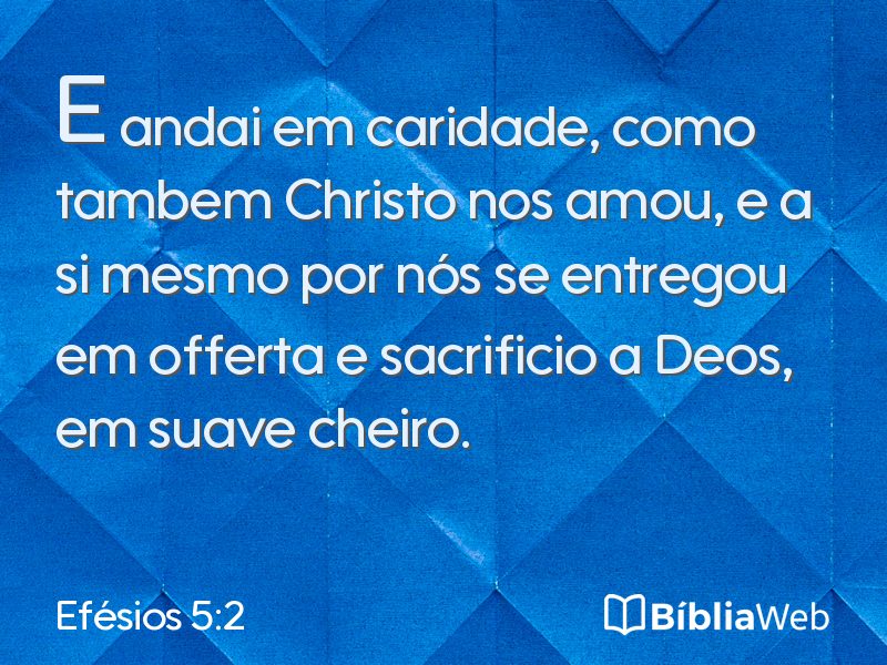 Efésios 5:2 em imagem para compartilhar