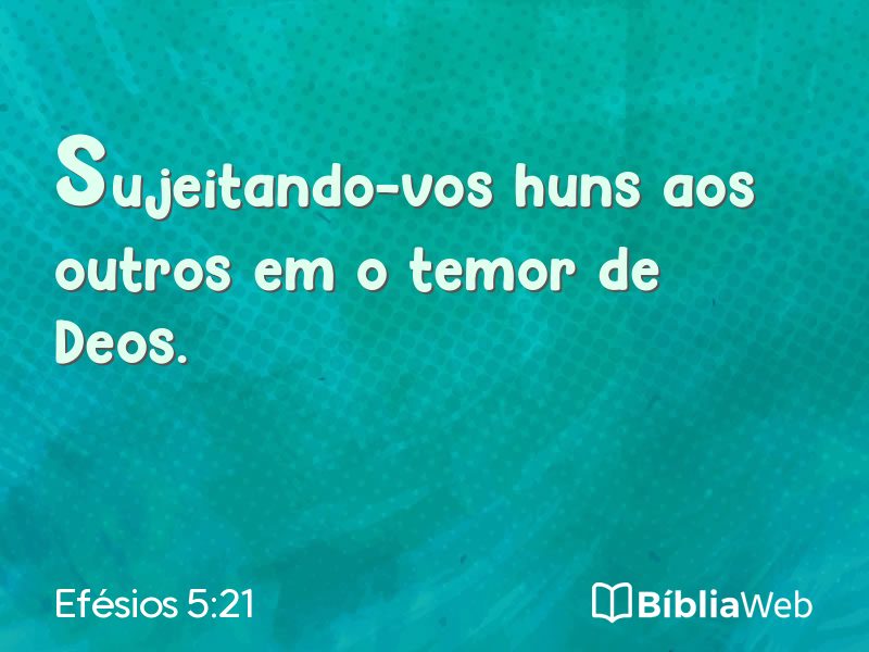 Efésios 5:21 em imagem para compartilhar