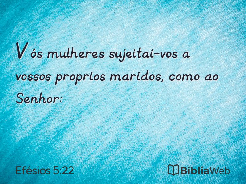 Efésios 5:22 em imagem para compartilhar