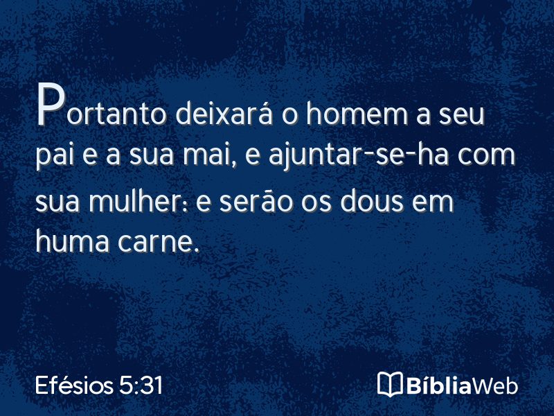 Efésios 5:31 em imagem para compartilhar