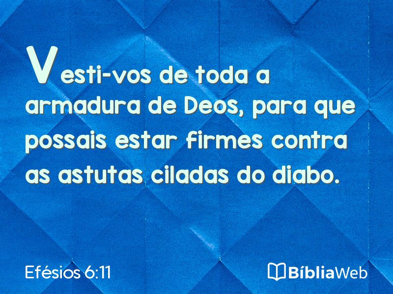 Efésios 6:11 em imagem para compartilhar