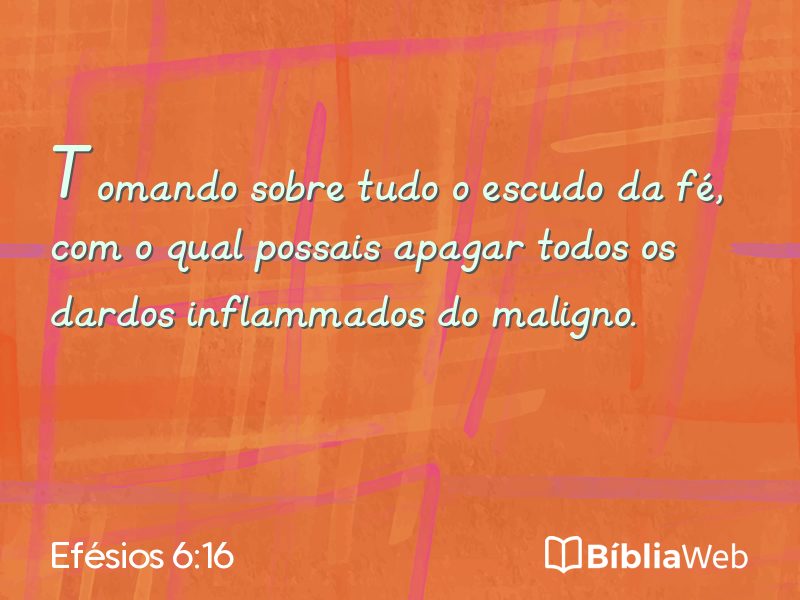 Efésios 6:16 em imagem para compartilhar