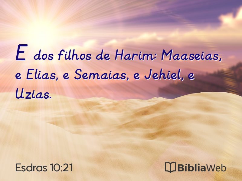Esdras 10:21 em imagem para compartilhar