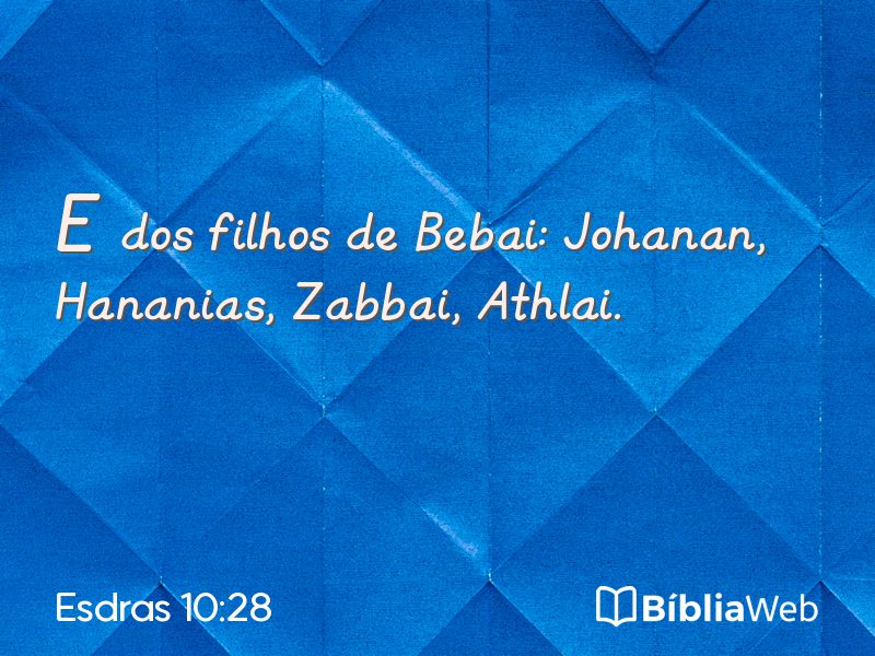 Esdras 10:28 em imagem para compartilhar
