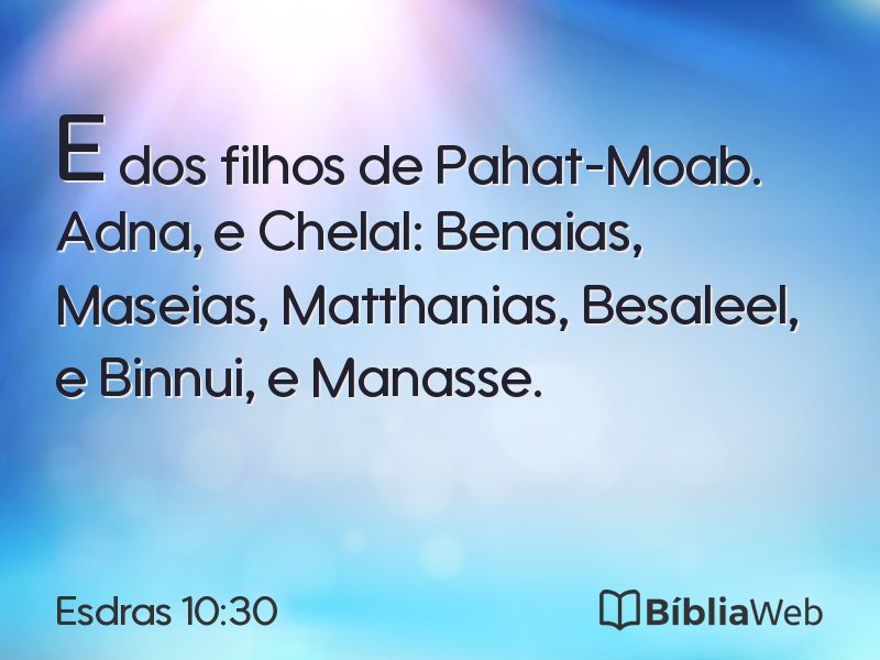 Esdras 10:30 em imagem para compartilhar