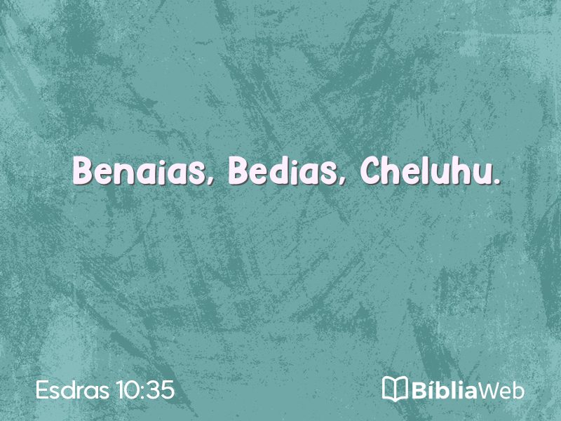Esdras 10:35 em imagem para compartilhar