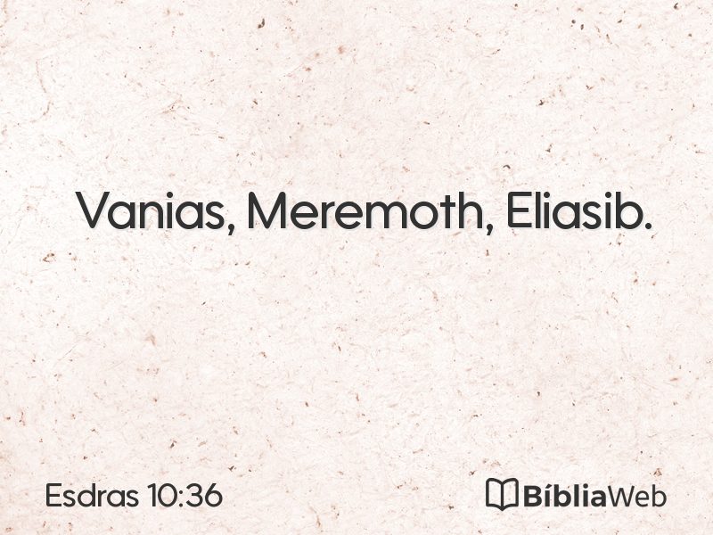 Esdras 10:36 em imagem para compartilhar