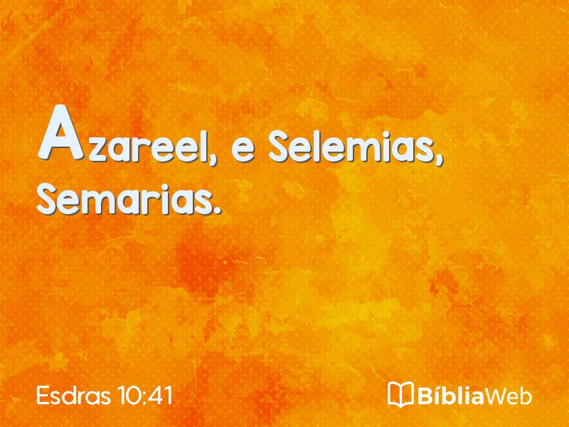 Esdras 10:41 em imagem para compartilhar