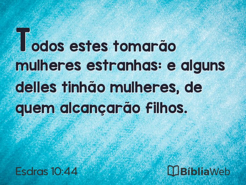 Esdras 10:44 em imagem para compartilhar