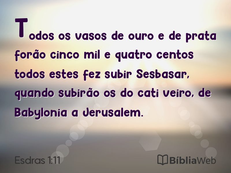 Esdras 1:11 em imagem para compartilhar