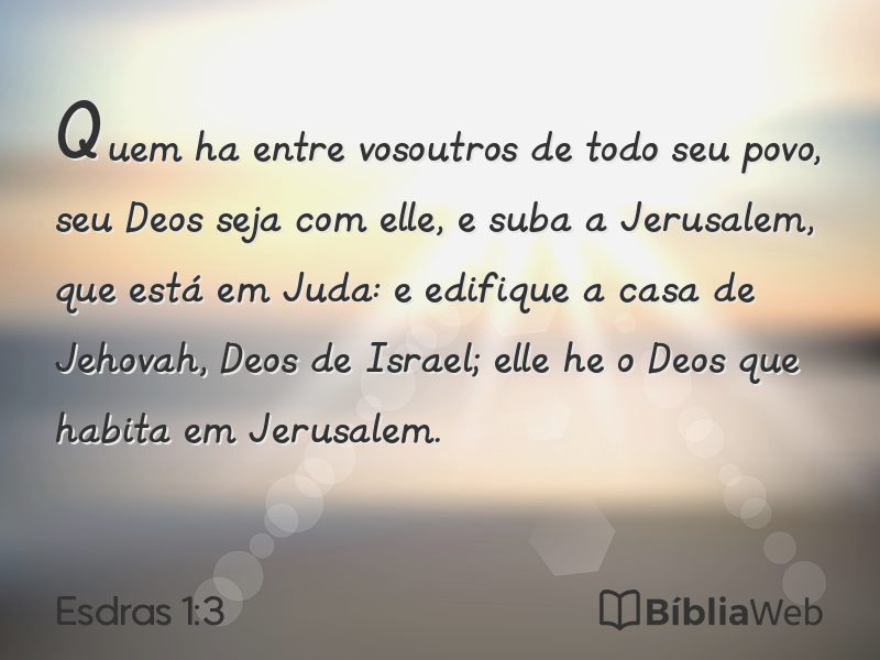 Esdras 1:3 em imagem para compartilhar