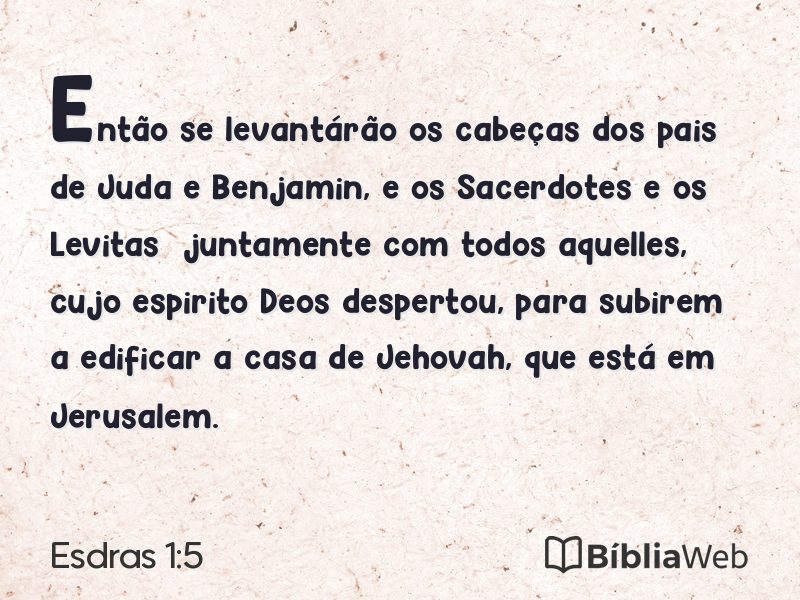 Esdras 1:5 em imagem para compartilhar