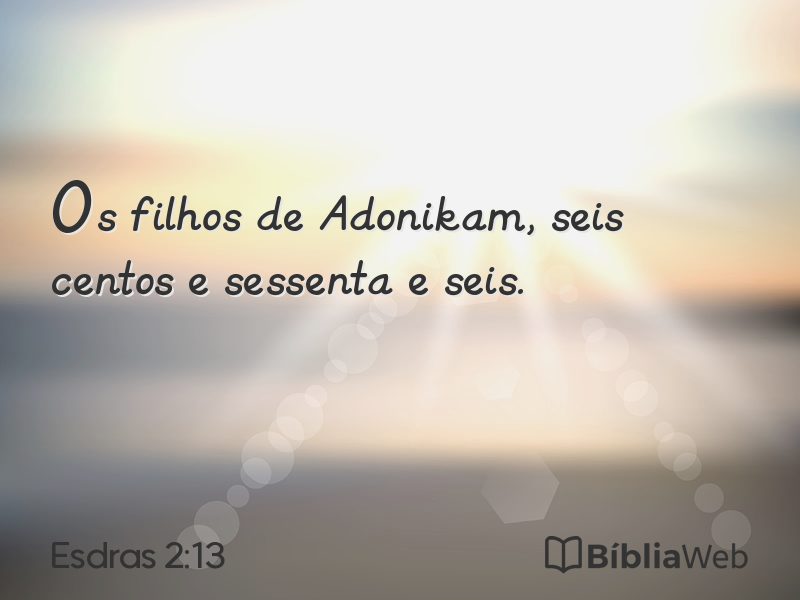 Esdras 2:13 em imagem para compartilhar