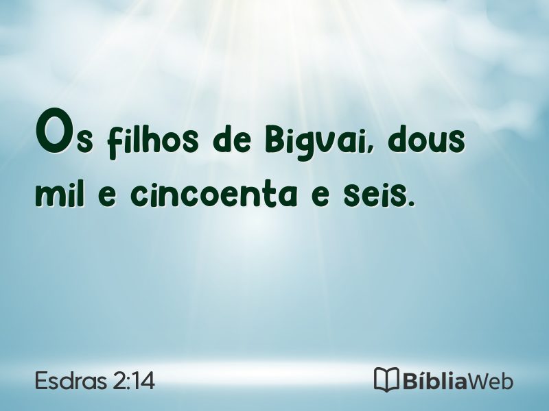 Esdras 2:14 em imagem para compartilhar