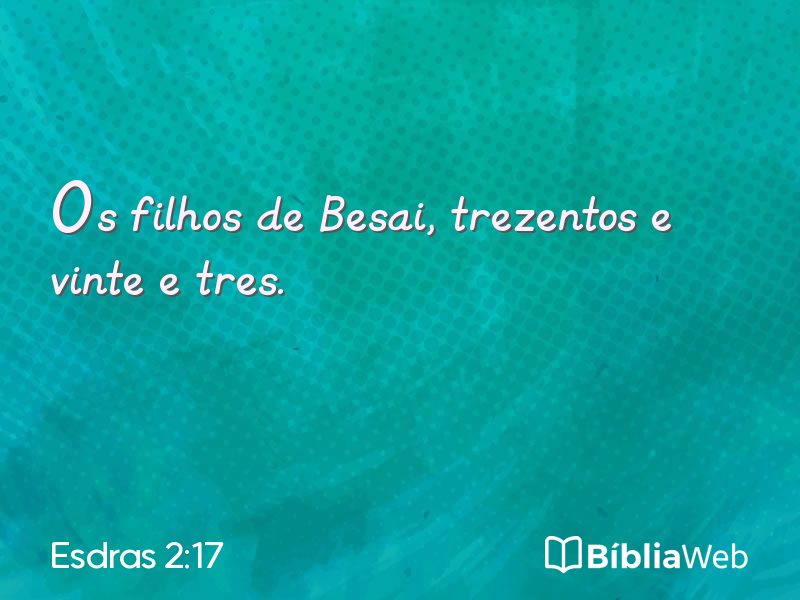 Esdras 2:17 em imagem para compartilhar