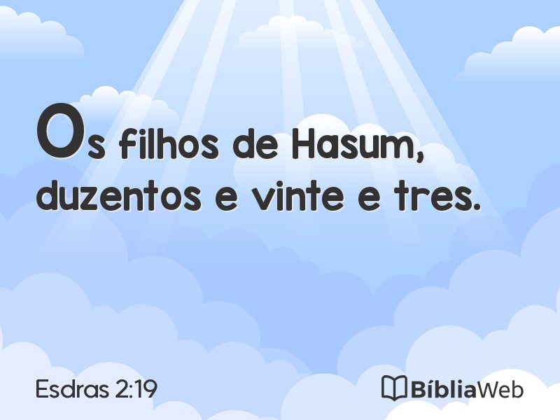 Esdras 2:19 em imagem para compartilhar