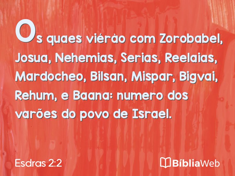 Esdras 2:2 em imagem para compartilhar