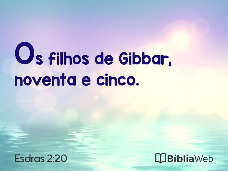 Esdras 2:20 em imagem para compartilhar